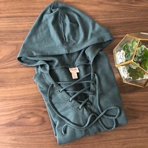 Mossimo Lace Up Hoodie